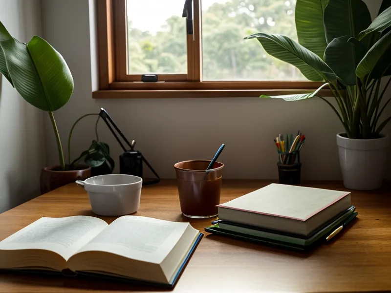 Manos escribiendo en un cuaderno de crecimiento personal sobre límites profesionales y salud mental freelance